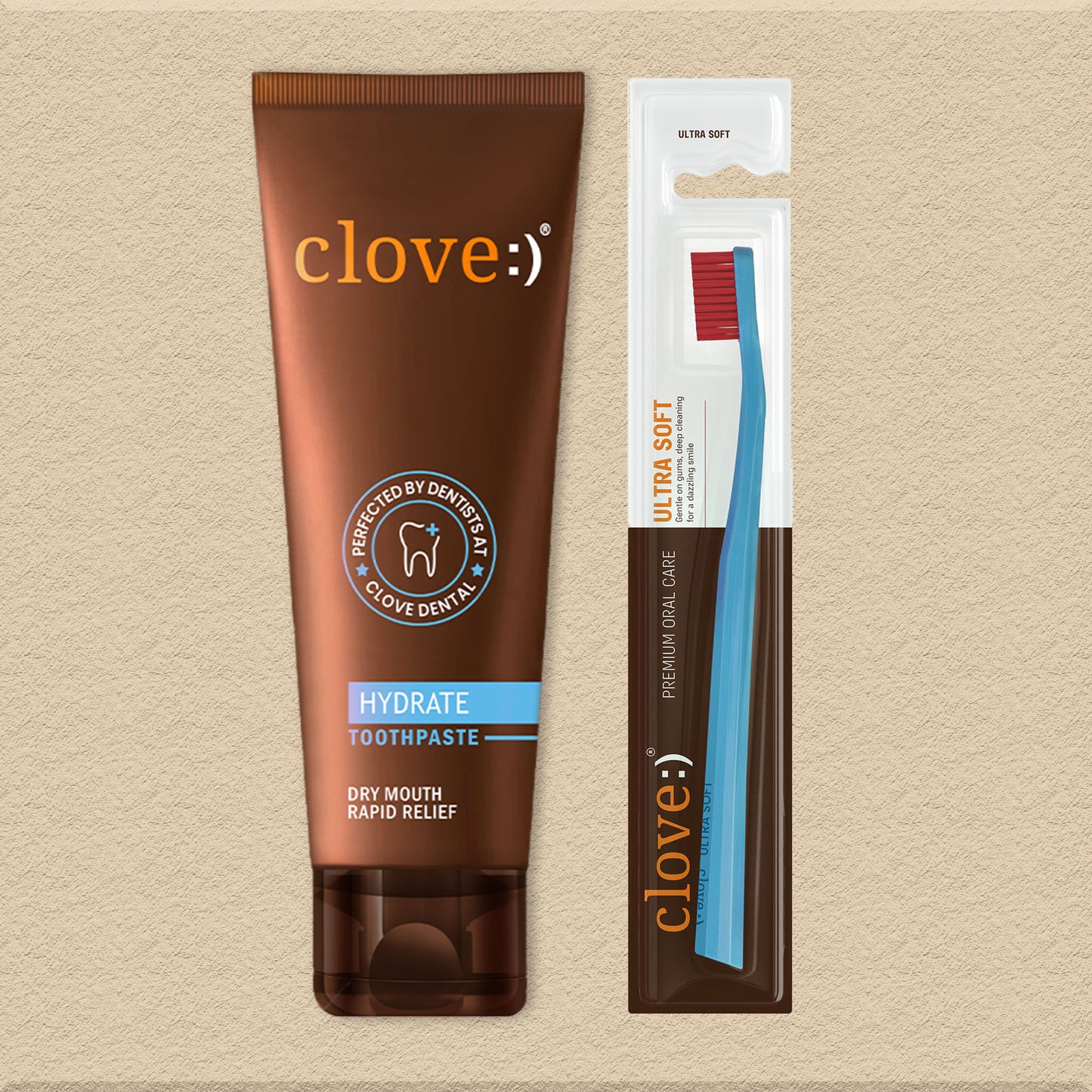 Clove Hydrate Toothpaste and Toothbrush Combo