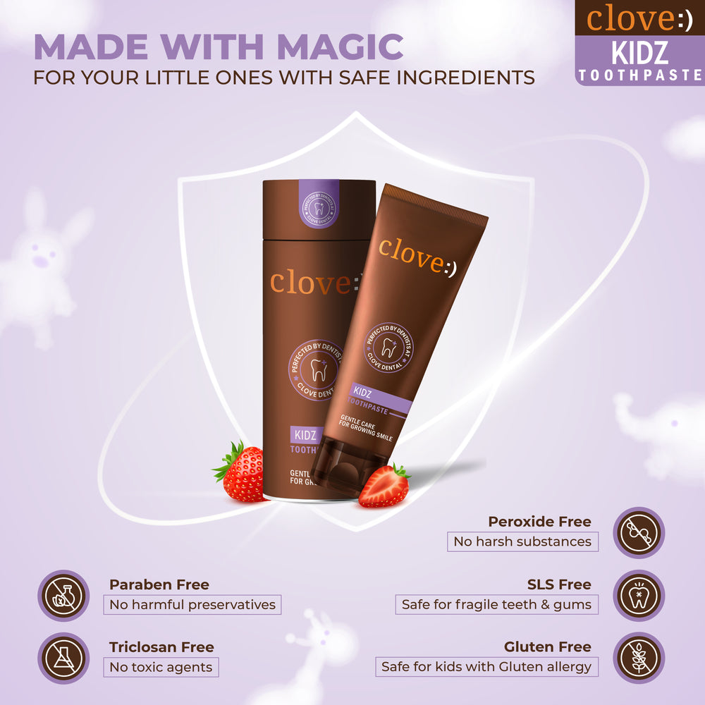 
                  
                    Clove Kidz Made With Magic Safe Ingredients
                  
                