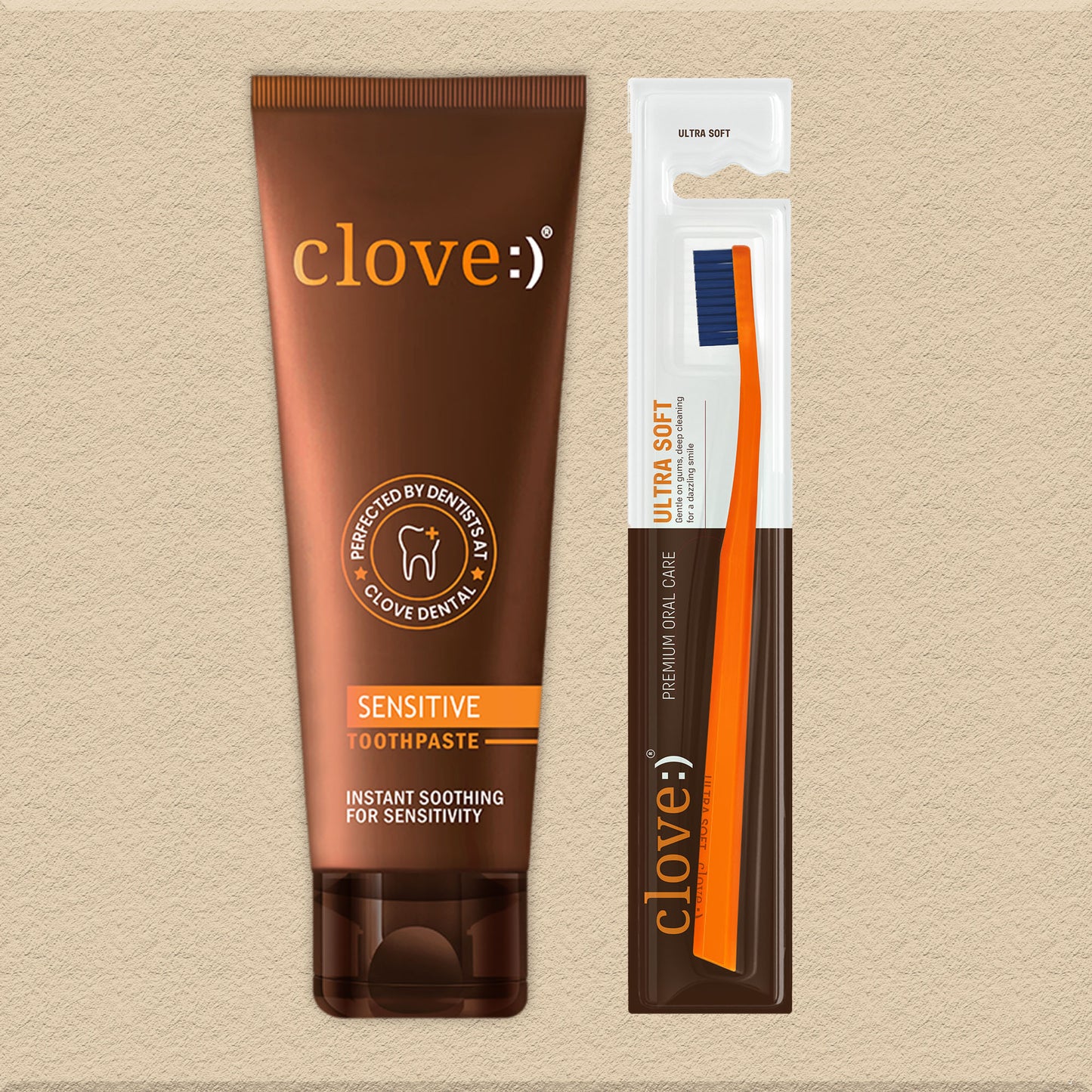 Clove Sensitive Toothpaste + Toothbrush Combo