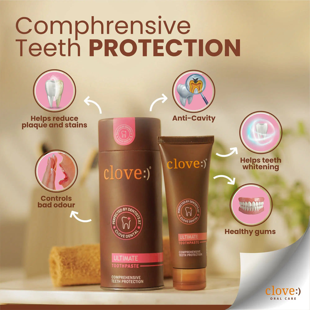 
                  
                    Clove Ultimate Toothpaste Benefits
                  
                