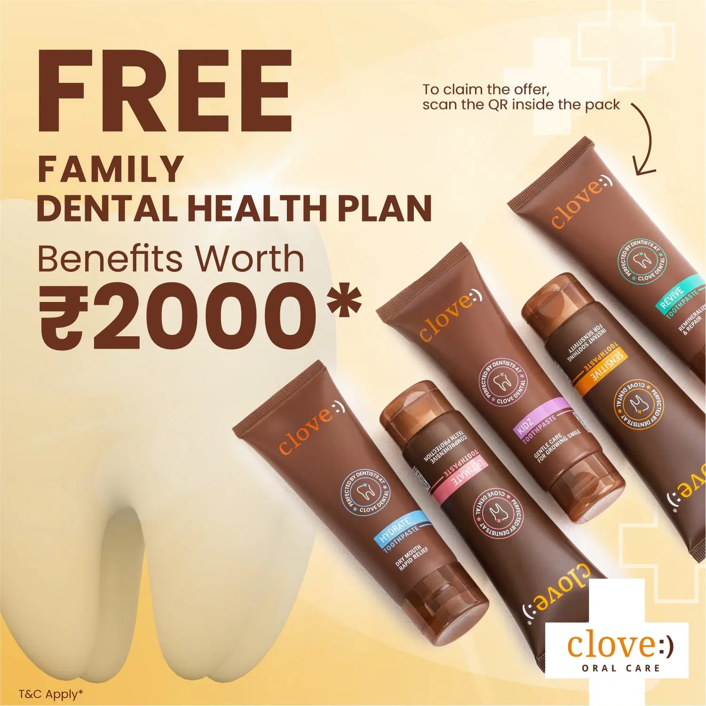 Free Family Dental Health Plan - Validity 6 Months