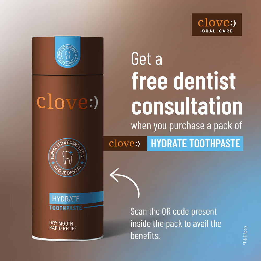 
                  
                    Clove Hydrate Free Dentist Consultation
                  
                