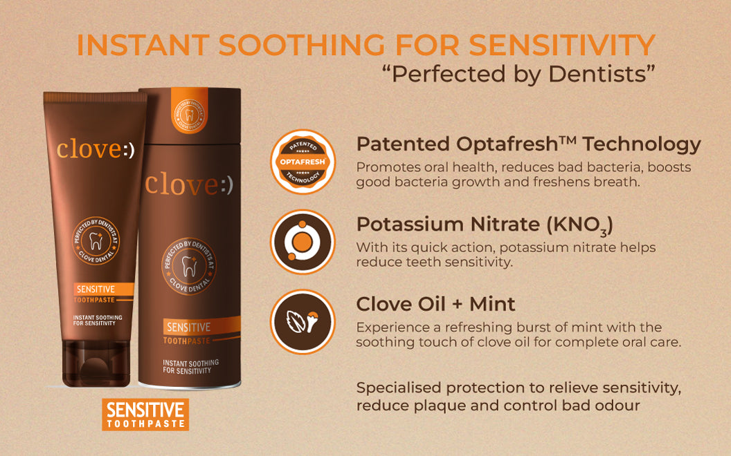 Sensitive Toothpaste Ingredients Clove Sensitive Toothpaste for Sensitive Teeth & Bad Breath