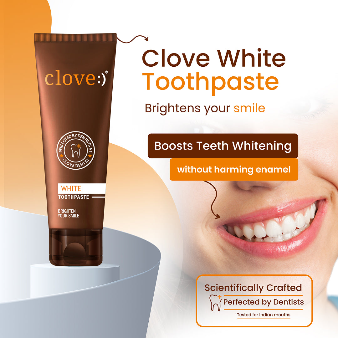 clove white toothpaste - boosts teeth whitening without harming enamel