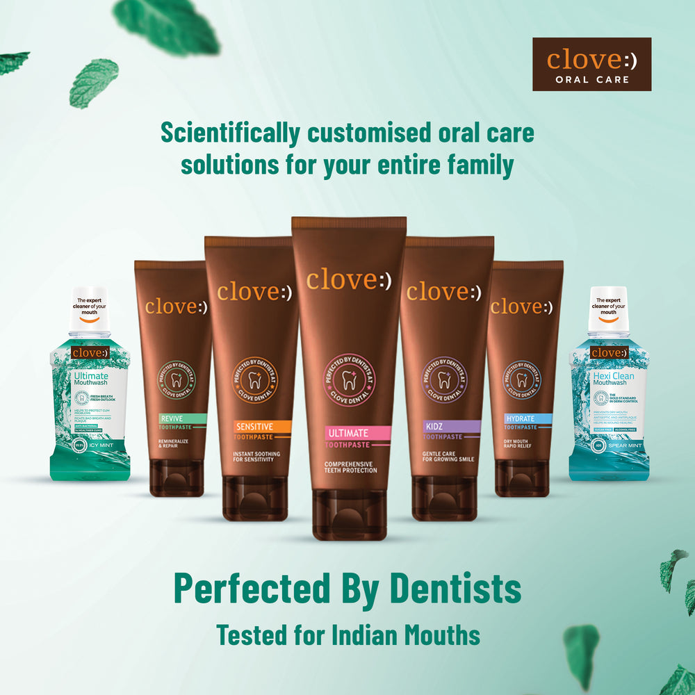 
                  
                    Clove Ultimate Mouthwash Scientifically Customized Oral Care Solutions
                  
                