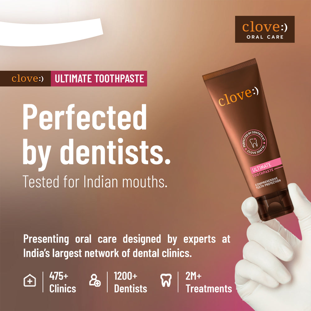 
                  
                    Clove Ultimate Toothpaste Perfected By Dentists
                  
                