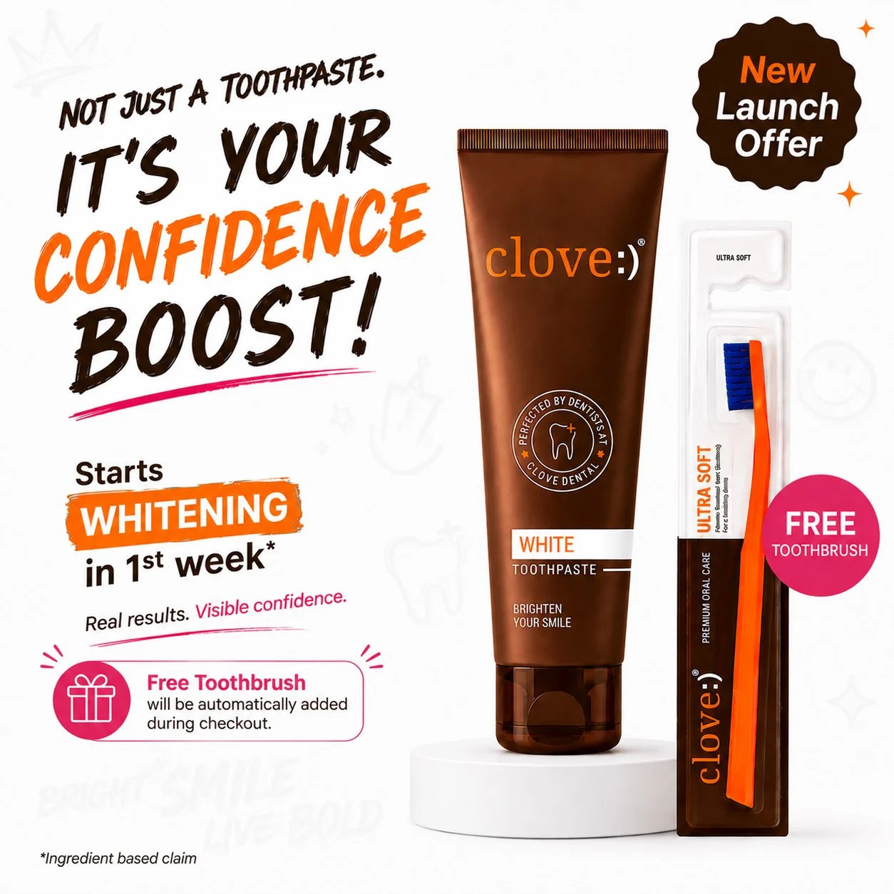clove white - best whitening toothpaste