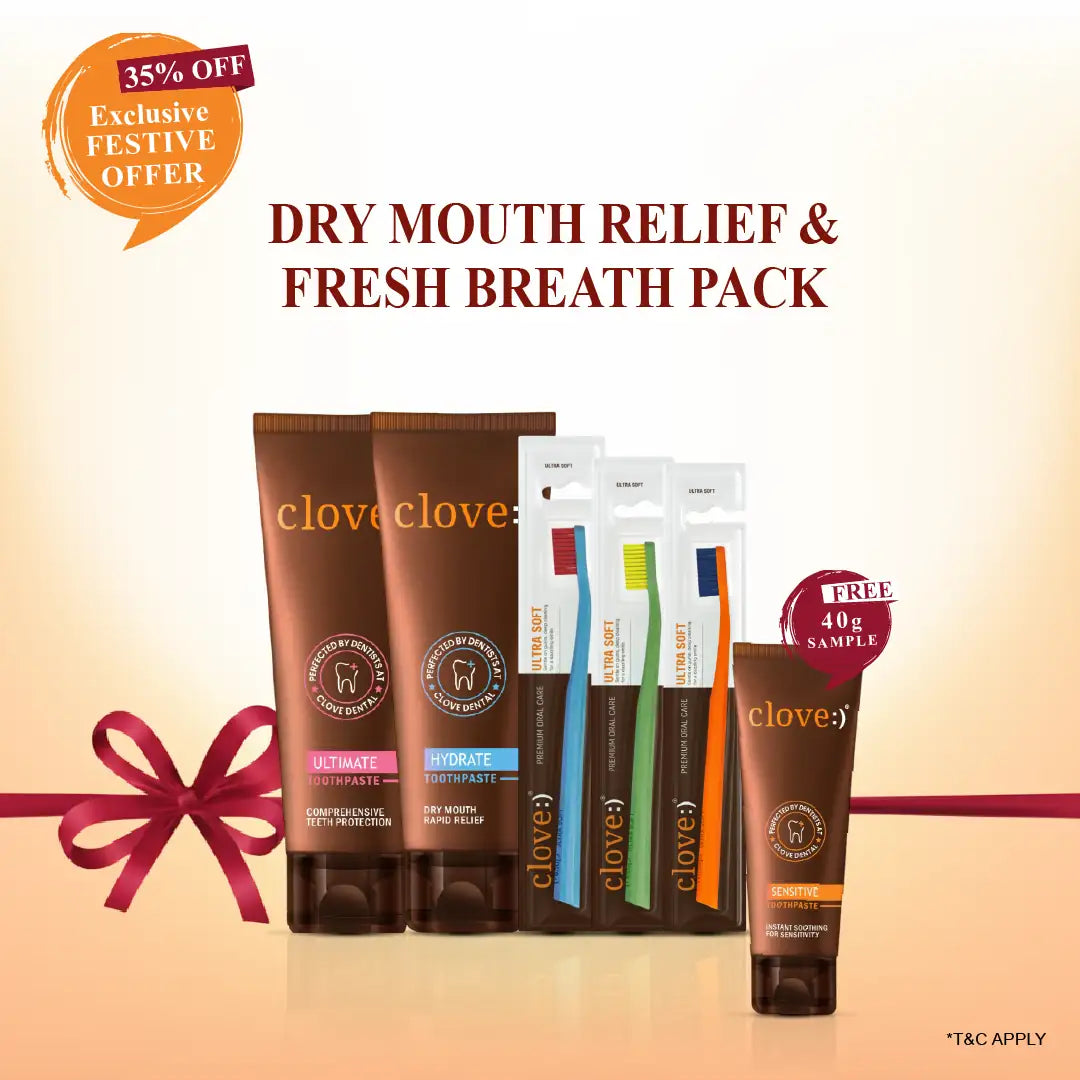 clove dry mouth relief and fresh breath pack