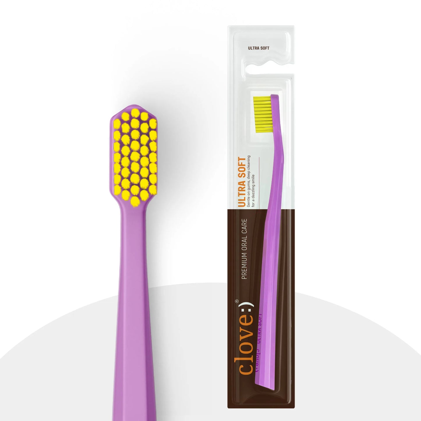 clove ultra-soft toothbrush purple color