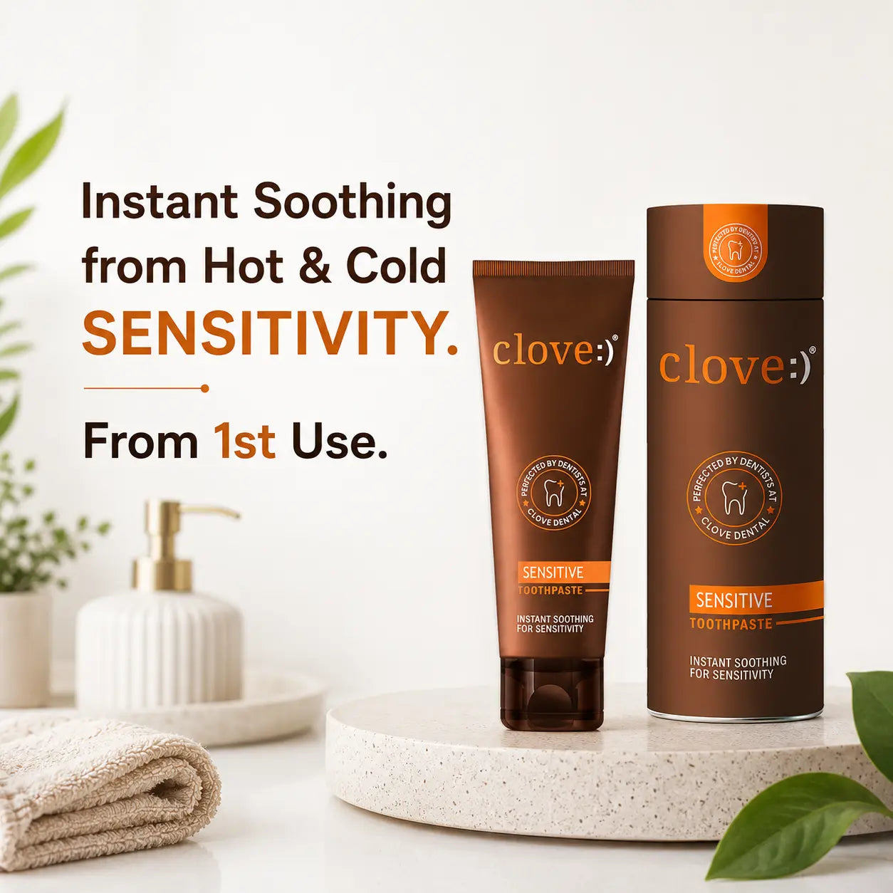 instant soothing from hot and cold sensitivity